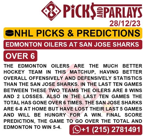 free picks and parlays|nhl prediction picks and parlays.